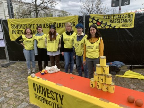 Amnesty beim Maifest 2022 auf der Walli